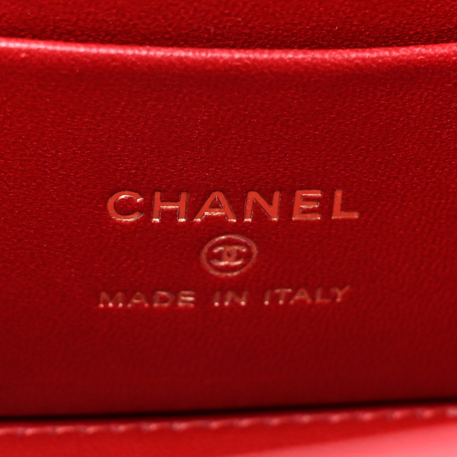 Chanel Lambskin Quilted Small Pillow Crush Vanity Case With Chain Red 6 of 10