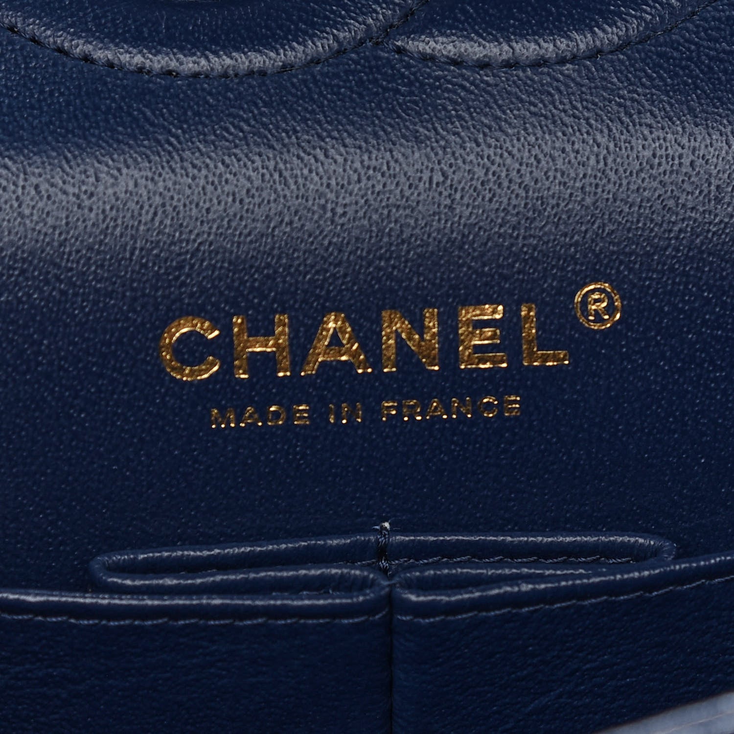 Chanel Caviar Quilted Medium Double Flap Navy 6 of 10