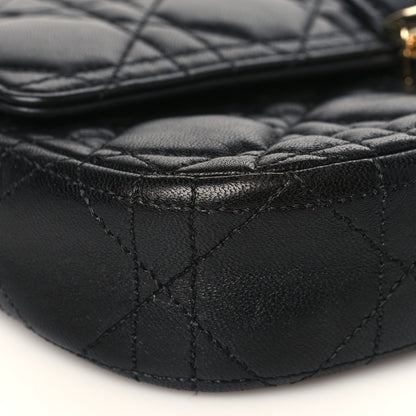 Christian Dior Lambskin Cannage Miss Dior Promenade Pouch Black 8 of 9