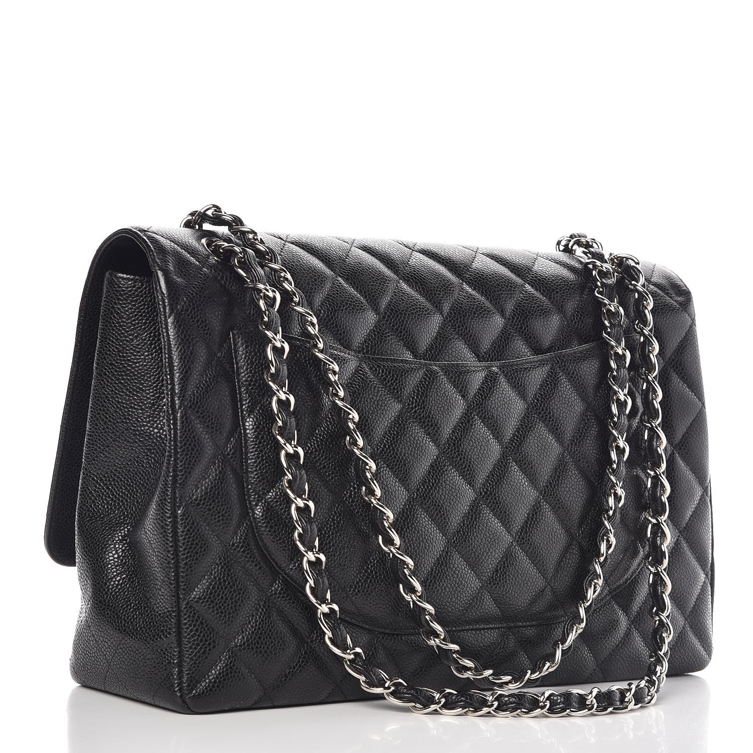 Chanel Caviar Quilted Maxi Single Flap Black 3 of 9