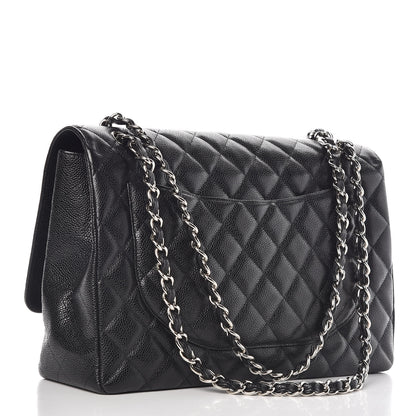 Chanel Caviar Quilted Maxi Single Flap Black 3 of 9