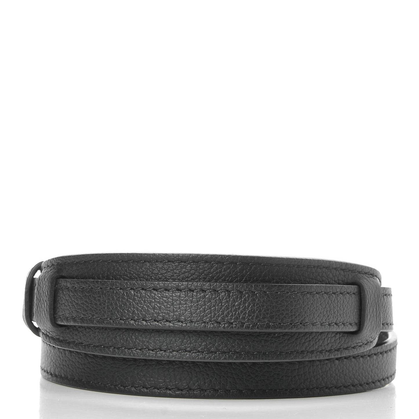 Calfskin Lockme II BB Shoulder Strap Black