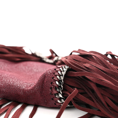 Stella McCartney Shaggy Deer Fringe Tiny Falabella Tote Plum 9 of 9