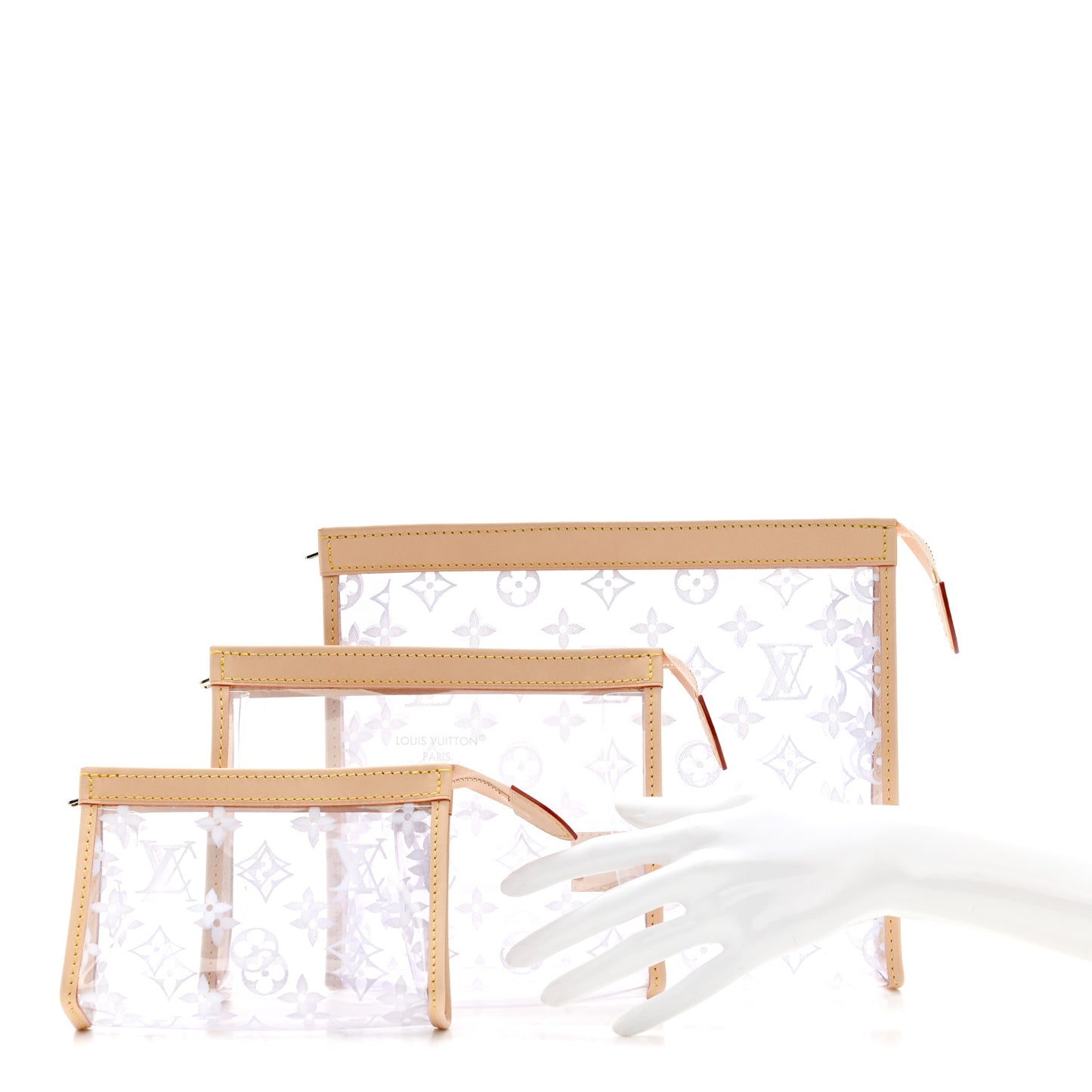 PVC Monogram Trio Poche Toilette