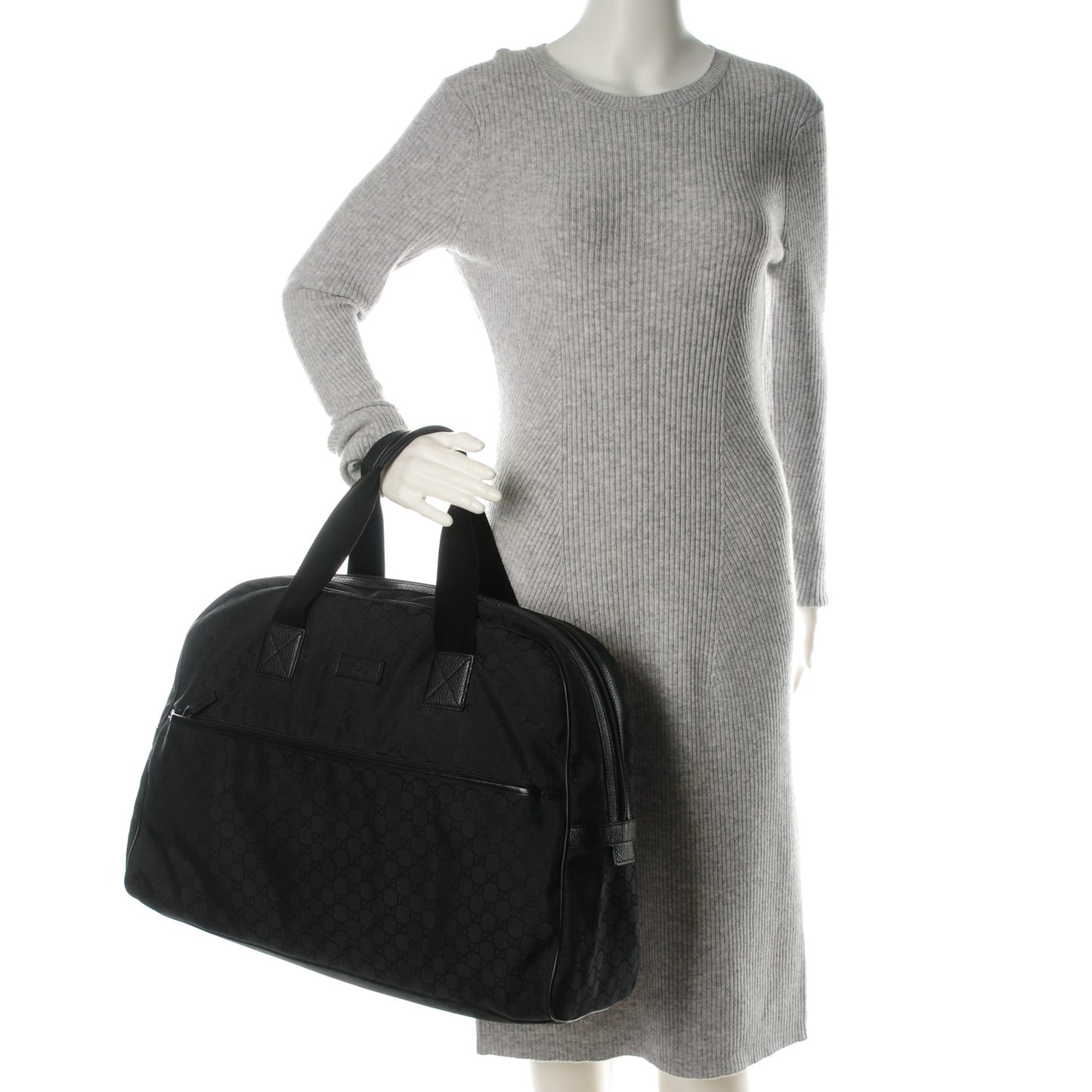 Nylon Monogram Duffle Bag Black