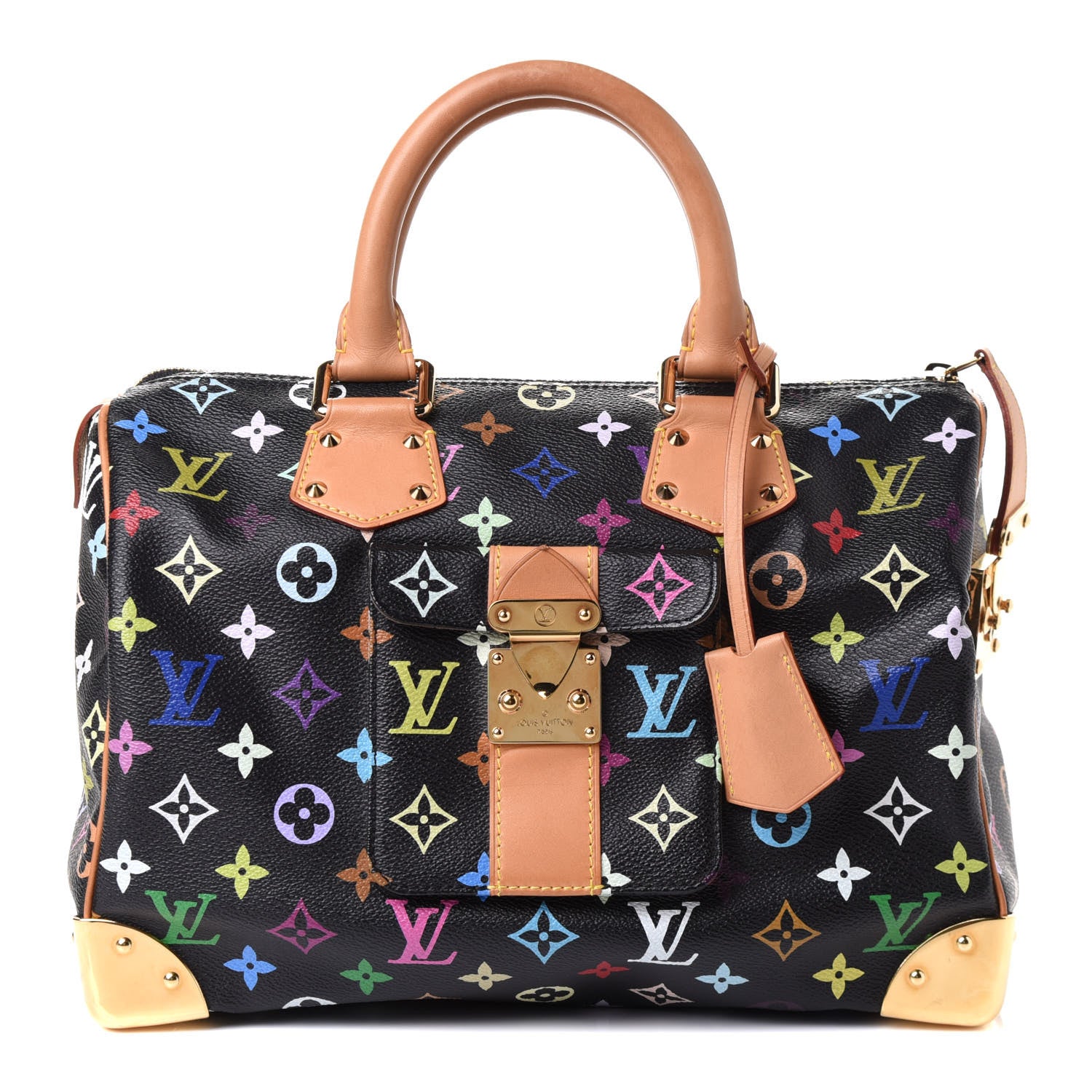 Louis Vuitton Monogram Multicolor Speedy 30 Black 1 of 5