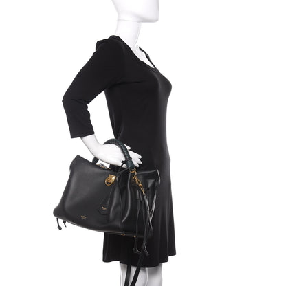 Mulberry Heavy Grain Iris Tote Midnight Black 3 of 9