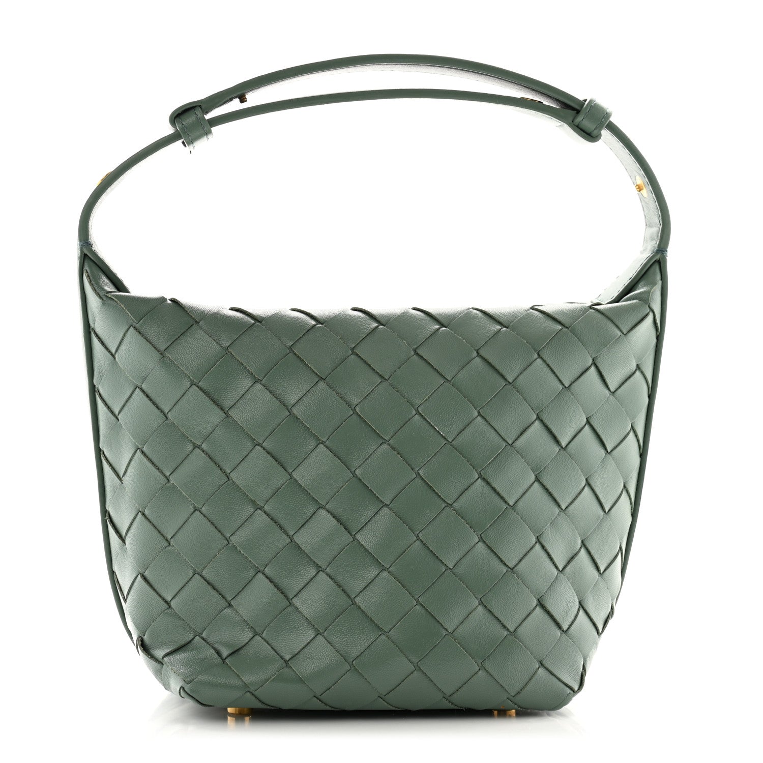 Bottega Veneta Calfskin Nappa Intrecciato Candy Wallace Aloe 1 of 13