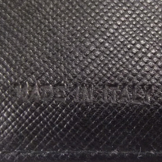 Prada Nylon Leather Tri-fold Wallet Black 7 of 8