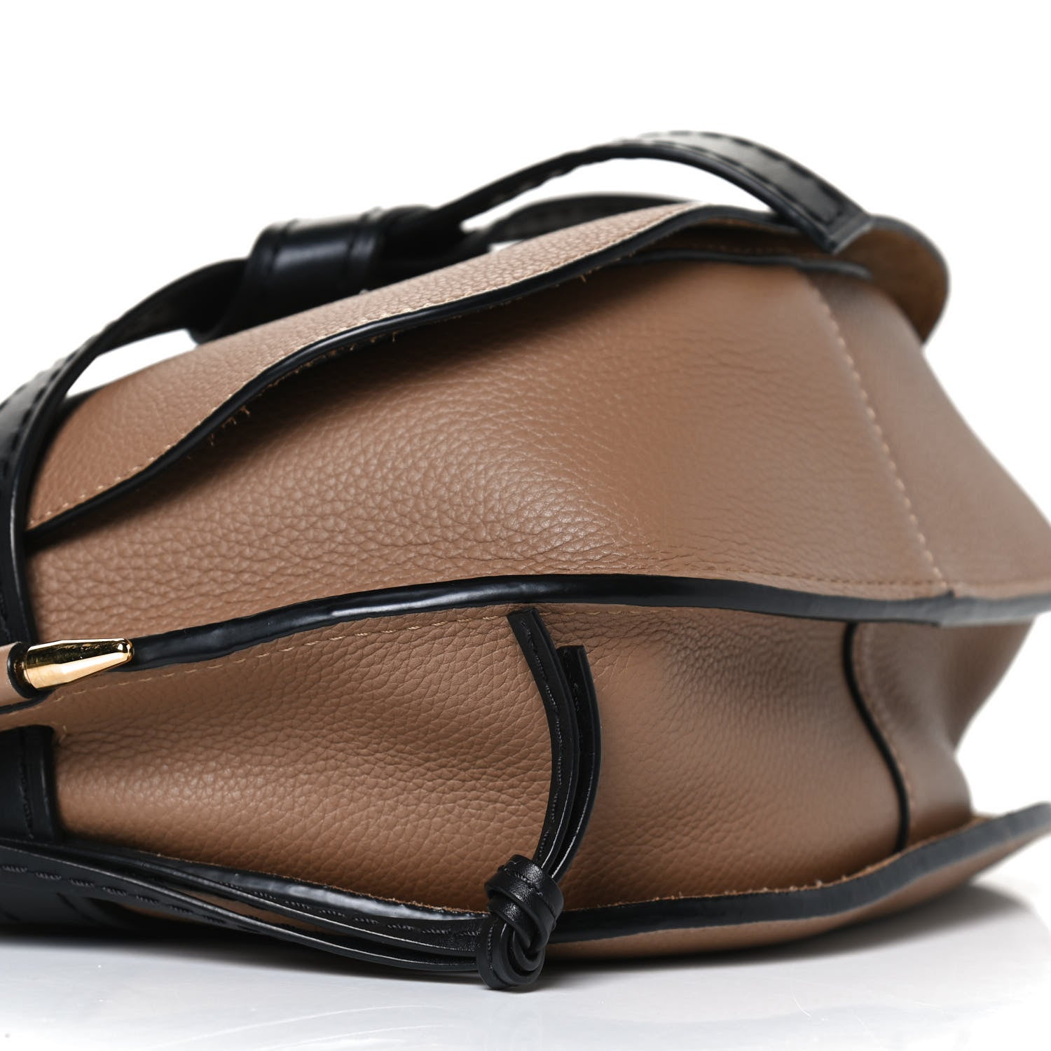Loewe Grained Calfskin Small Gate Crossbody Bag Mocca Black 8 of 9