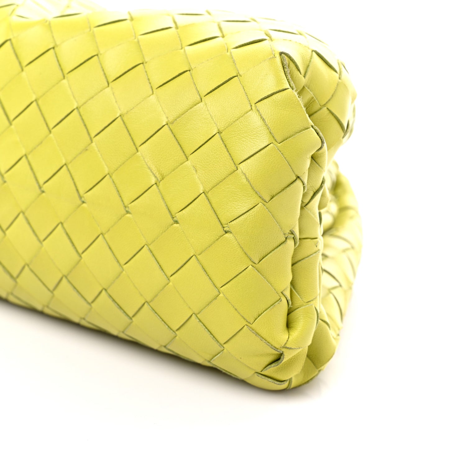 Nappa Maxi Intrecciato The Pouch Oversized Clutch Kiwi