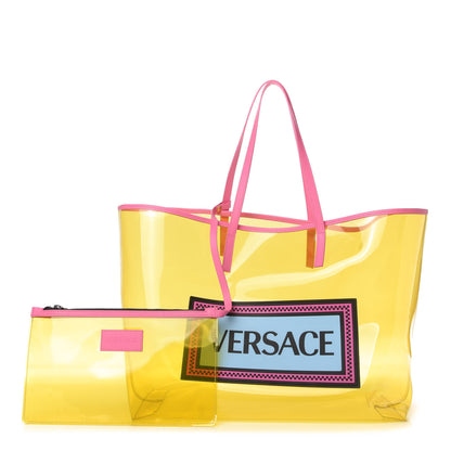 Versace Vinyl Calfskin 90s Logo Tote Multicolor 1 of 9