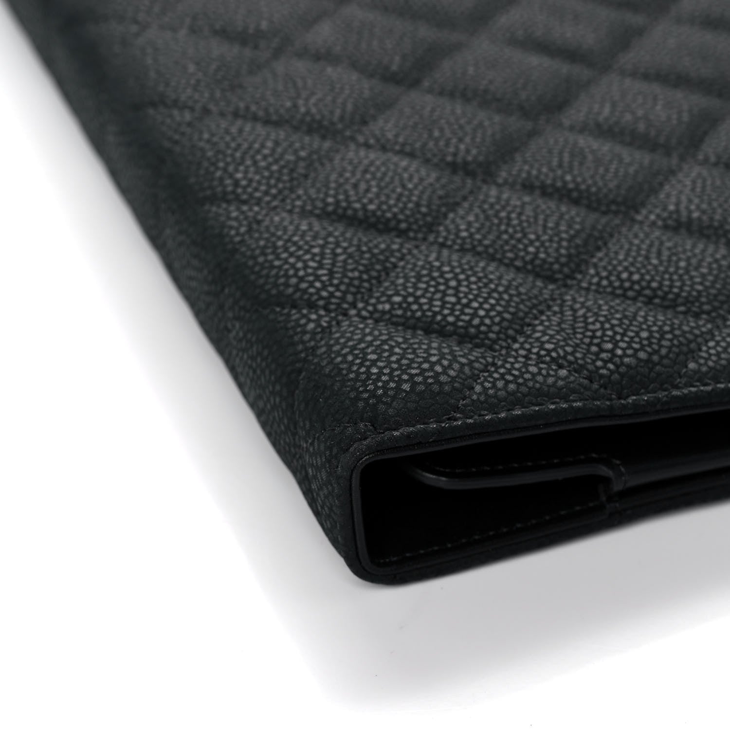 Chanel Iridescent Caviar Quilted Crossbody iPad Holder Black 6 of 12