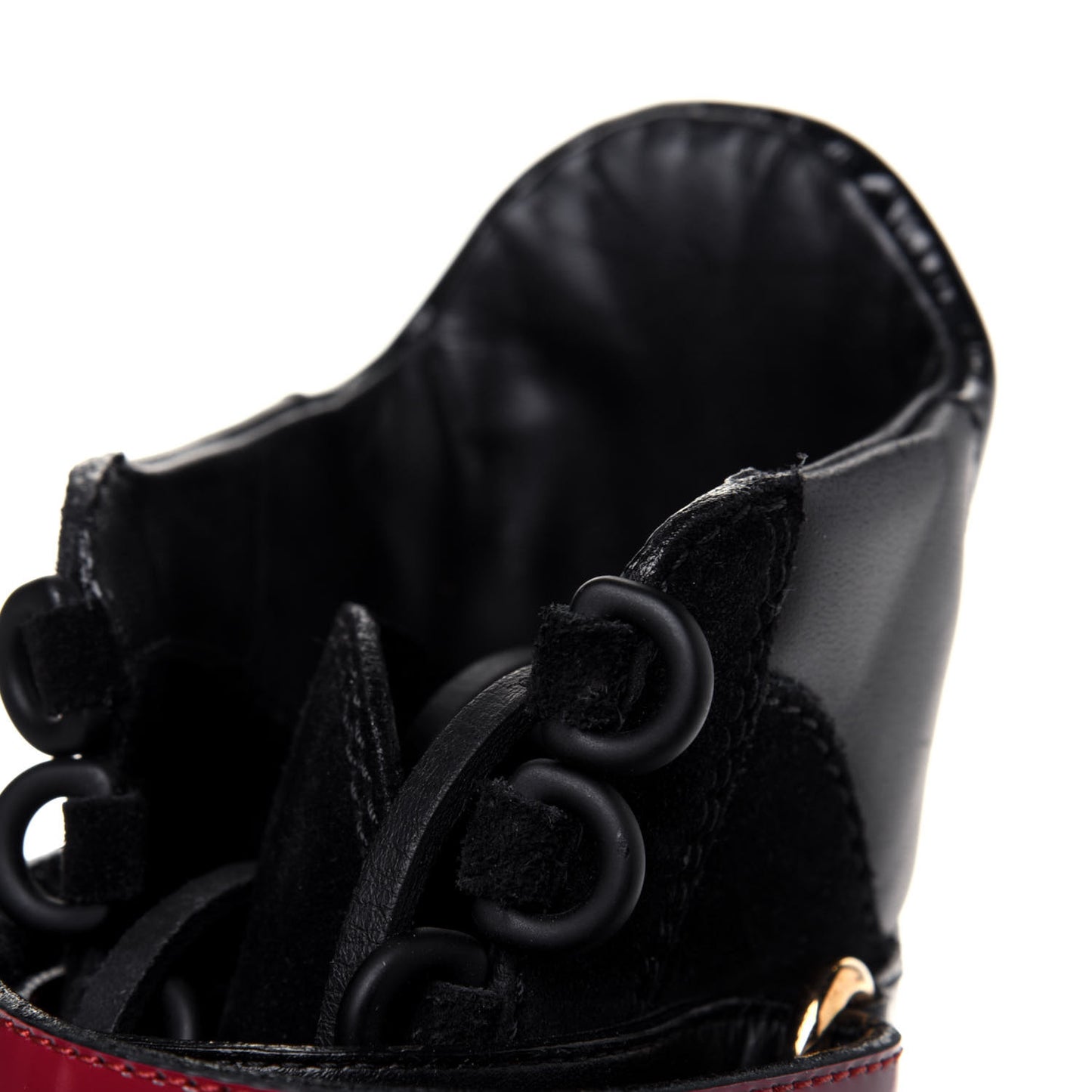 Suede Calfskin Laureate Platform Desert Boots 40 Black