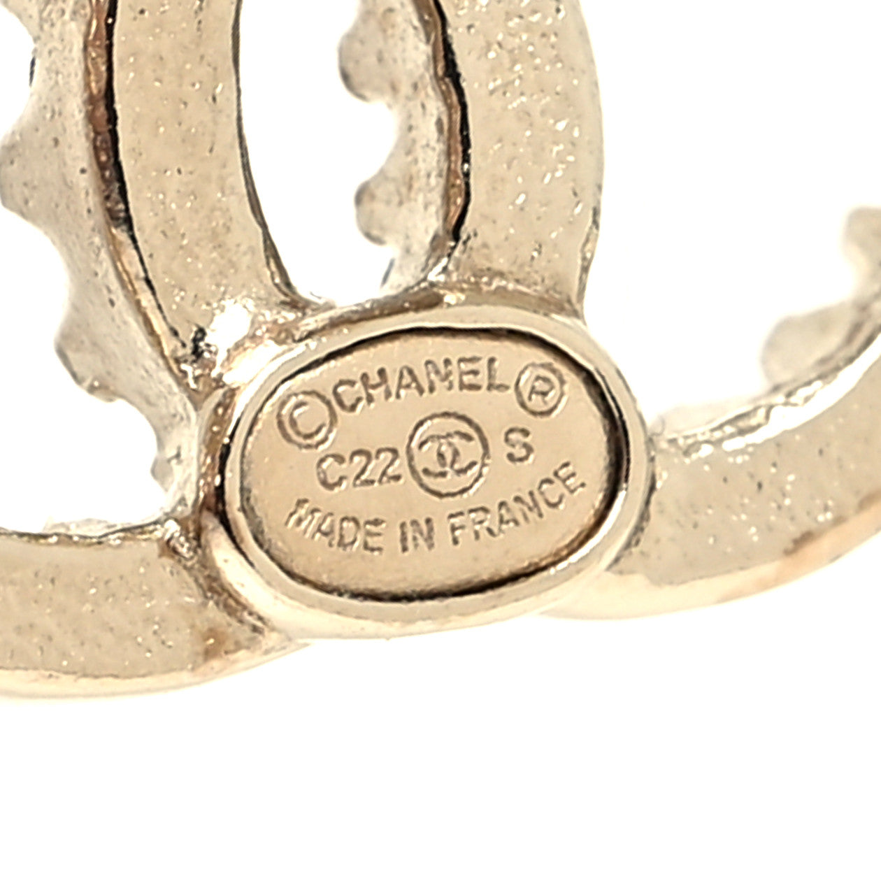 Chanel Crystal Star 5 CC Earrings Gold 4 of 4