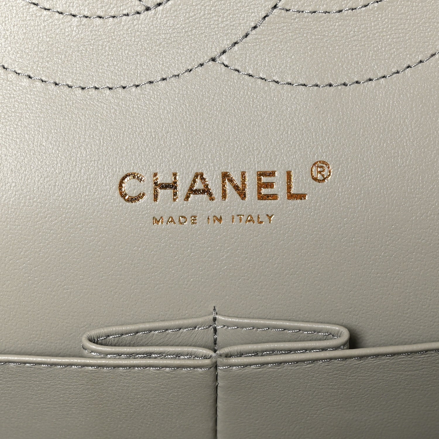 Chanel Lambskin Quilted Jumbo Double Flap Grey 6 of 12