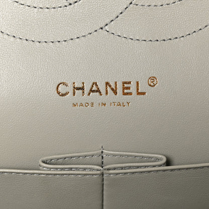 Chanel Lambskin Quilted Jumbo Double Flap Grey 6 of 12