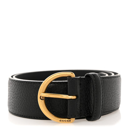 Gucci Textured Dollar Calfskin 40mm Belt 85 34 Black 1 of 6