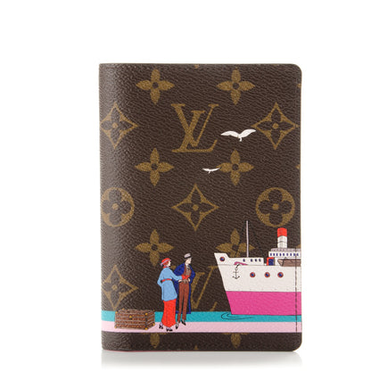 Louis Vuitton Monogram 2016 Christmas Animation Passport Cover Rose Ballerine 1 of 7
