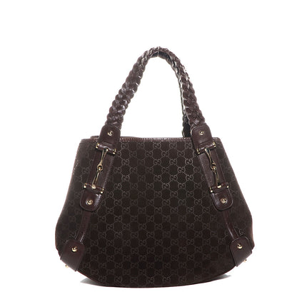 Gucci Guccissima Suede Medium Pelham Shoulder Bag Brown 1 of 7
