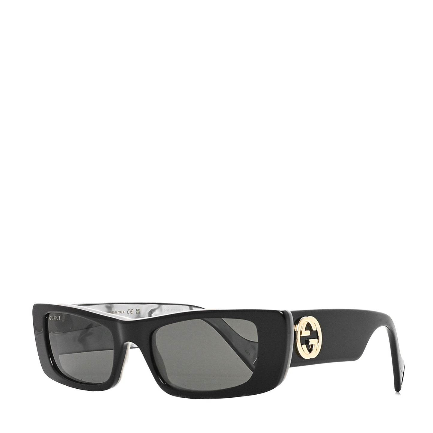 Acetate Rectangular Sunglasses GG0516S Black
