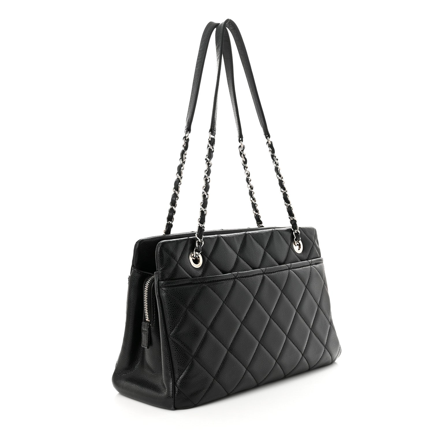 Chanel Caviar Quilted Timeless CC Soft Tote Black 3 of 12