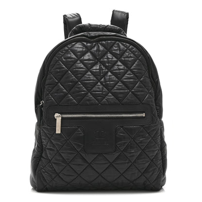 Chanel Nylon Quilted Coco Cocoon Backpack Black 1 of 11