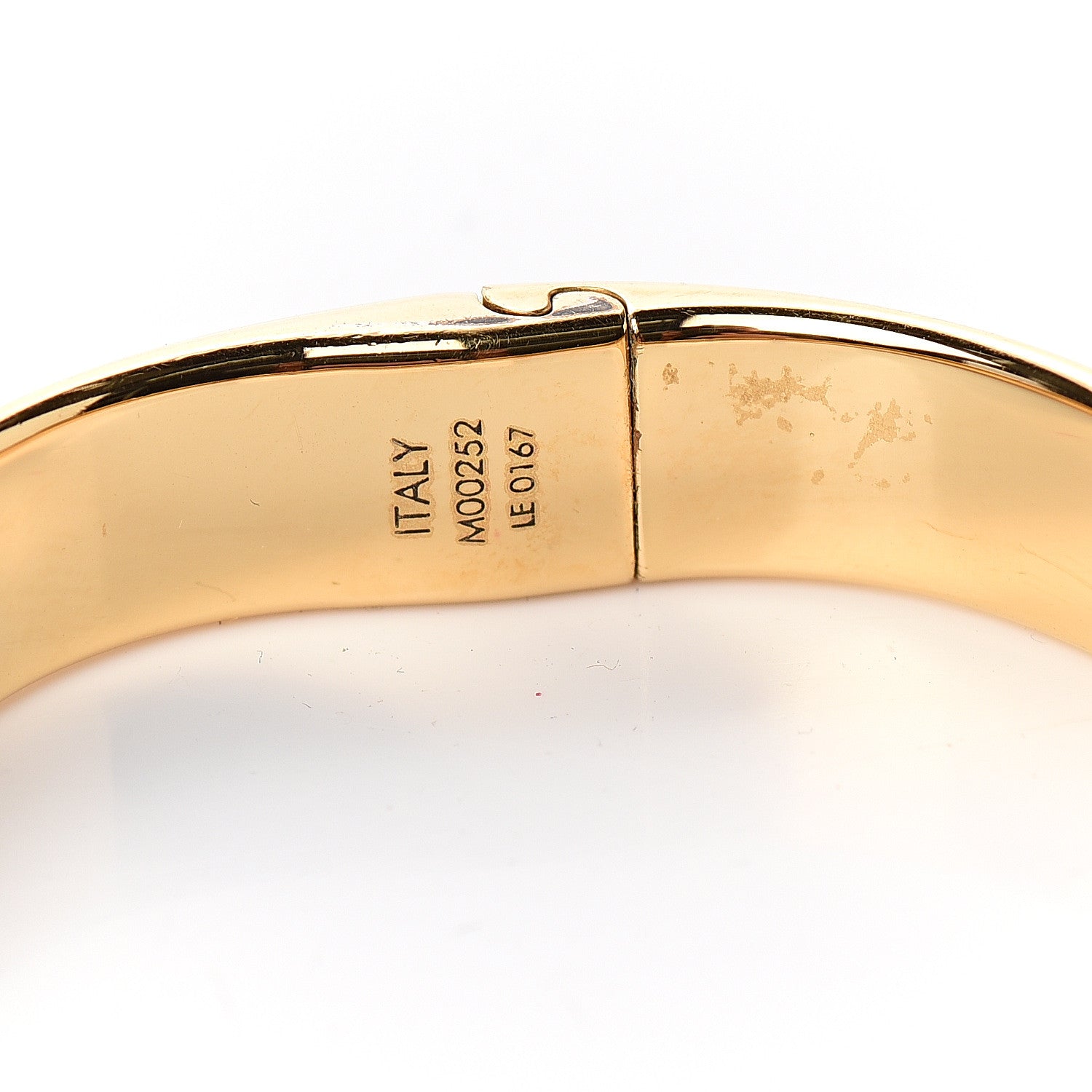 Louis Vuitton Brass Monogram Nanogram Cuff M Gold 5 of 6