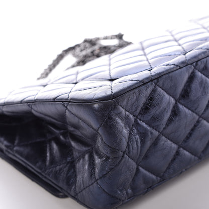 Chanel Metallic Aged Calfskin 2.55 Reissue Flap 227 Blue 11 of 11