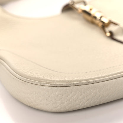 Gucci Calfskin Small Jackie O Hobo White 7 of 11