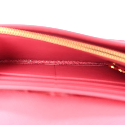 Prada Saffiano Continental Flap Wallet Black Ibisco 6 of 12