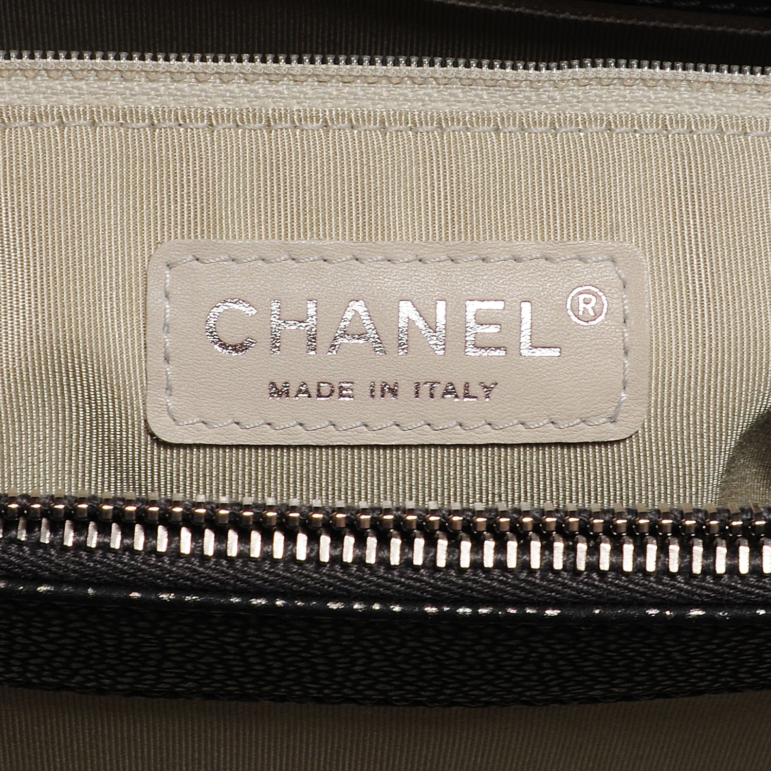 Chanel Metallic Caviar Quilted Grand Shopping Tote GST Dark Silver 5 of 6