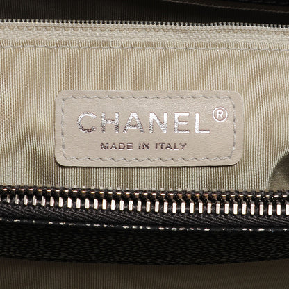 Chanel Metallic Caviar Quilted Grand Shopping Tote GST Dark Silver 5 of 6