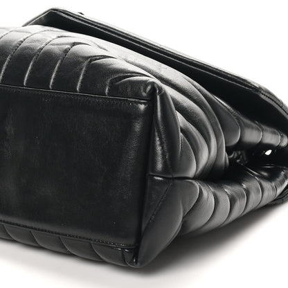 Saint Laurent Calfskin Y Quilted Monogram Monochrome Medium Loulou Chain Satchel Black 10 of 10