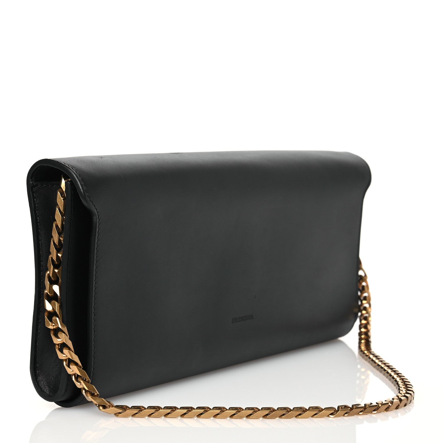 Balenciaga Smooth Calfskin Money Elongate Clutch Black 2 of 14