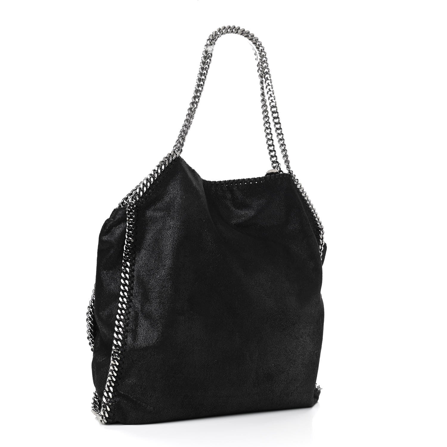 Stella McCartney Shaggy Deer Big Falabella Tote Black 4 of 11