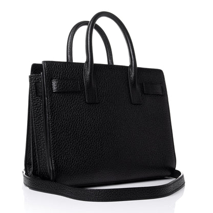 Saint Laurent Grained Calfskin Nano Sac De Jour Black 2 of 5