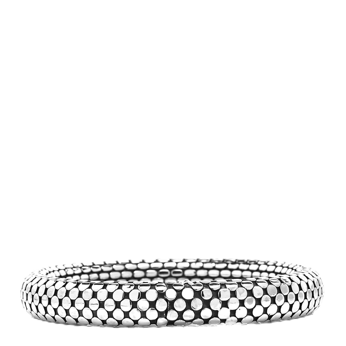 Sterling Silver 10mm Dot Bangle Bracelet