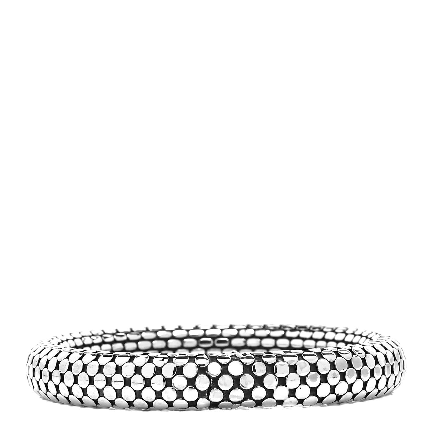 John Hardy Sterling Silver 10mm Dot Bangle Bracelet 3 of 5
