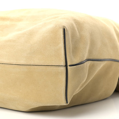 Loewe Suede Flamenco Knot Bag Gold Brown 8 of 9