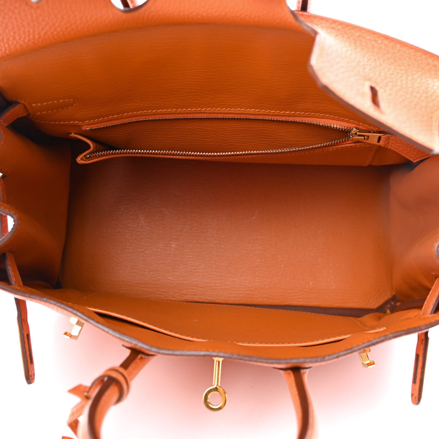 Hermes Togo Birkin 25 Orange 4 of 10