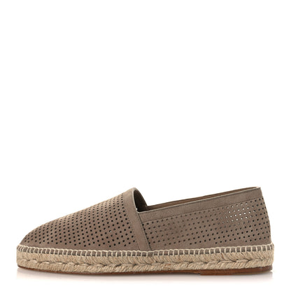 Hermes Suede Goatskin Mens Enrique Espadrilles 42 Beige Sable 1 of 11
