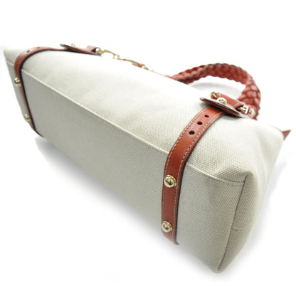 Gucci Toile Leather Pelham Tote Beige 5 of 10