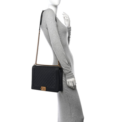 Chanel Lambskin Quilted Large Boy Flap Black 2 of 11