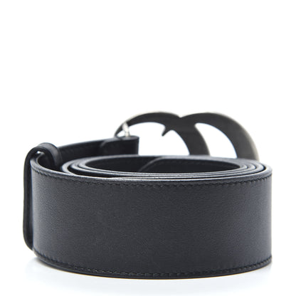 Gucci Moon Calfskin Nickel Double G 40mm Belt 85 34 Black 2 of 6