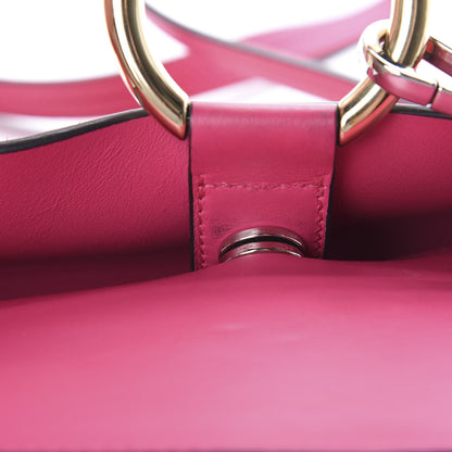 Chloe Suede Calfskin Small Faye Shoulder Bag Fuchsia Rose 13 of 16