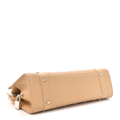 Christian Dior Lambskin Cannage Soft Lady Dior East West Beige 4 of 15