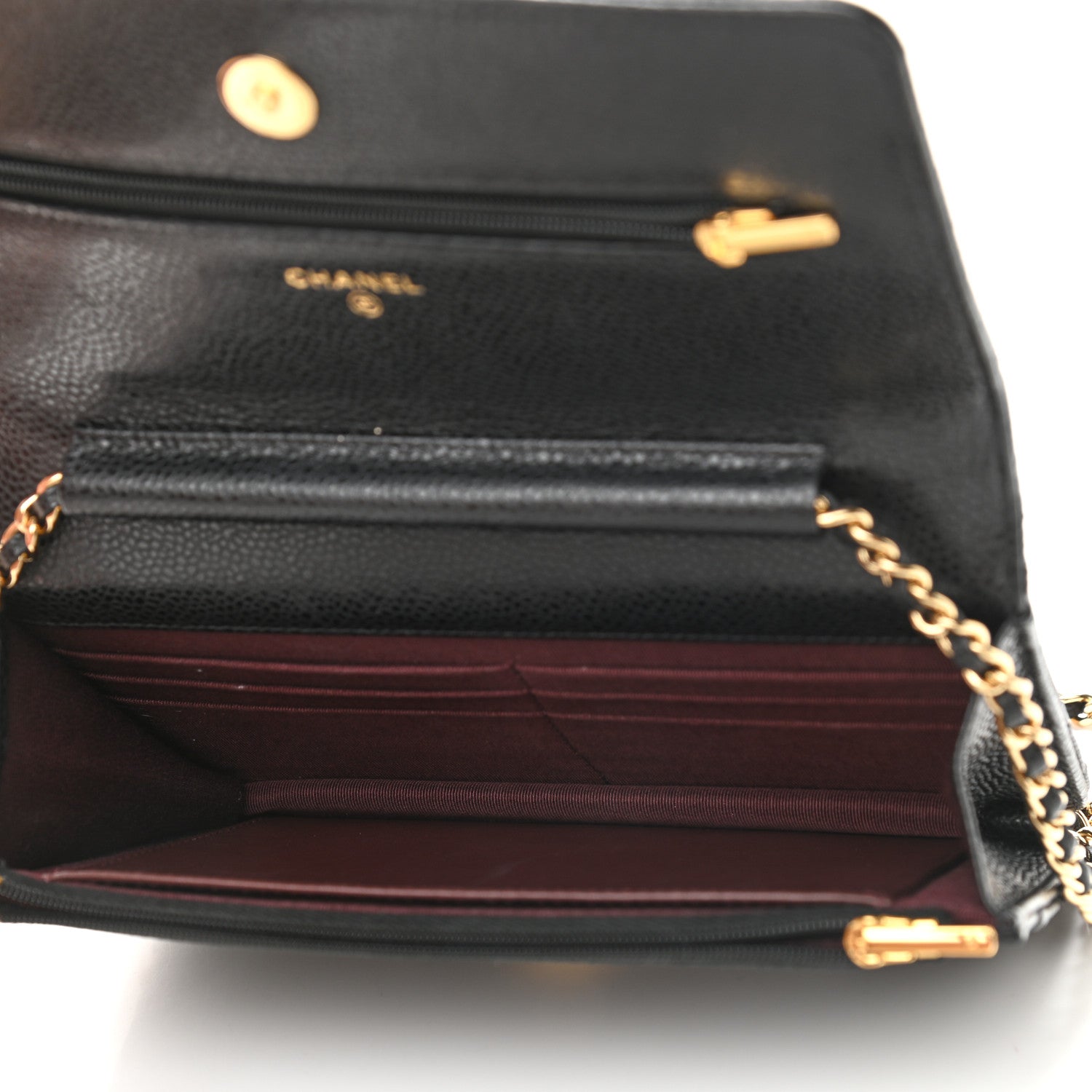 Chanel Caviar Quilted Wallet On Chain WOC Black 8 of 11