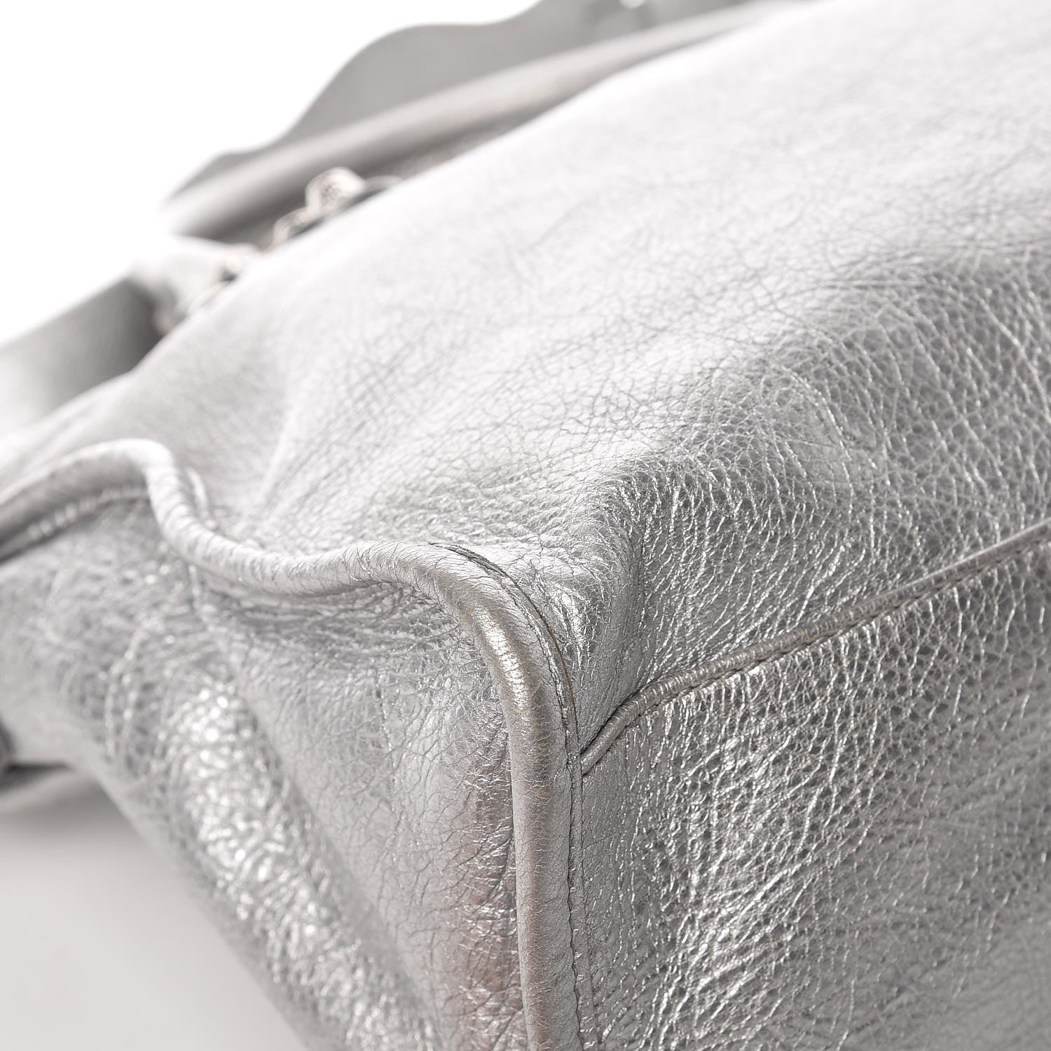 Balenciaga Metallic Agneau Giant 12 Silver Hardware City Gris Aluminum 14 of 14