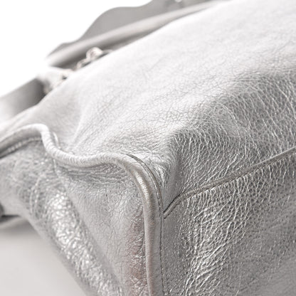 Balenciaga Metallic Agneau Giant 12 Silver Hardware City Gris Aluminum 14 of 14